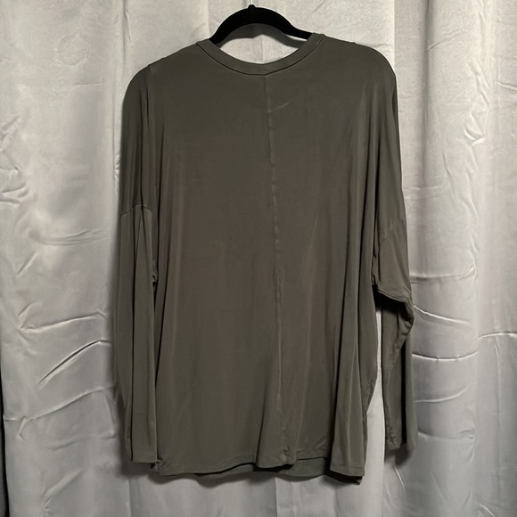 XL White Birch Olive Green Dolman Sleeve Top - Picture 5 of 5